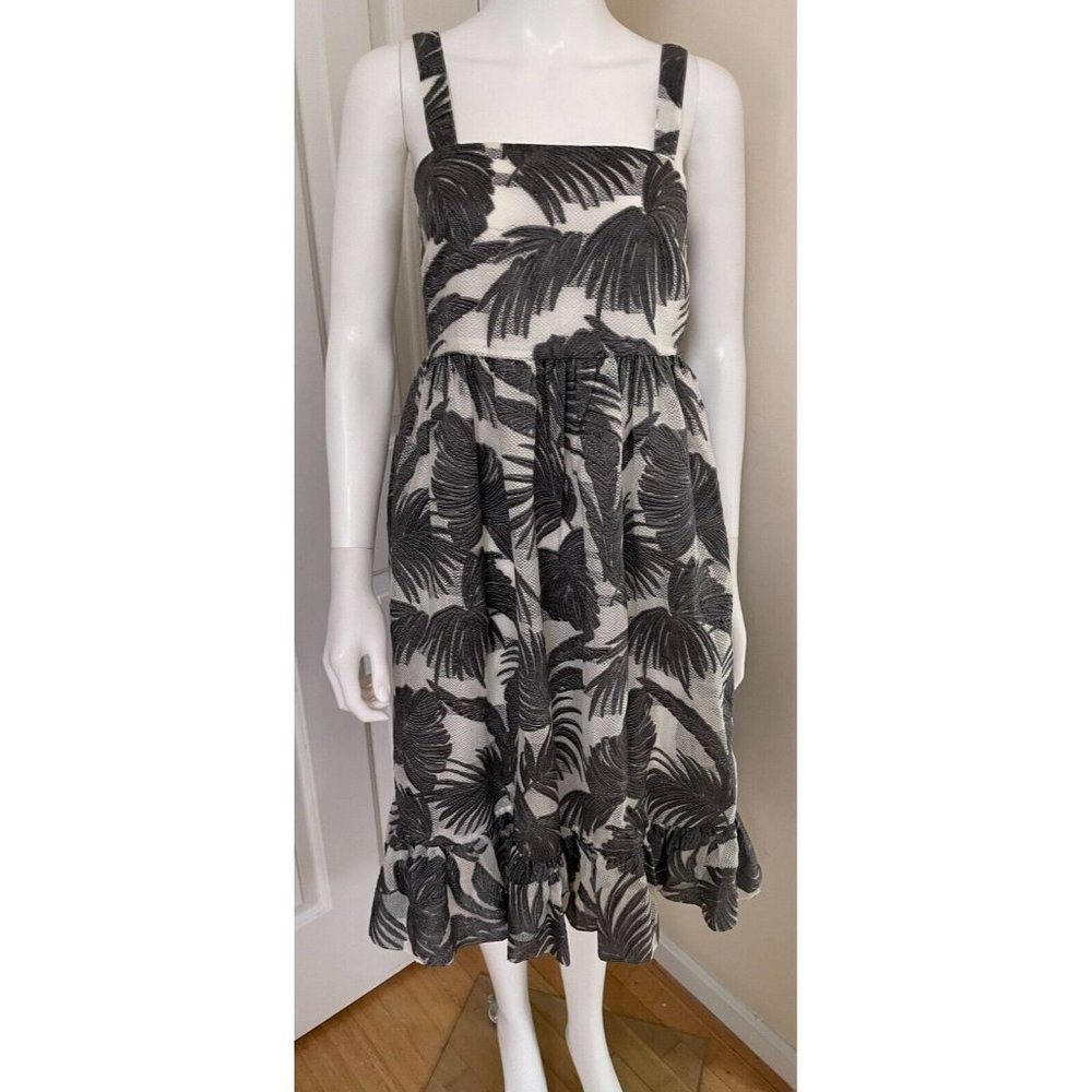 Fab! CO Collection Strap dress leaf design size XS S